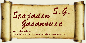 Stojadin Gašanović vizit kartica